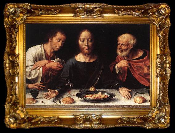 framed  CLEVE, Joos van Altarpiece of the Lamentation (detail) fhfgj, ta009-2